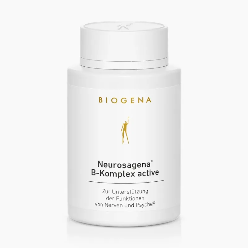 [BIO_018] Neurosagena® B-Komplex active von Biogena | B-Vitamine hoch dosiert, für Nerven, Psyche (60 Kaps.)