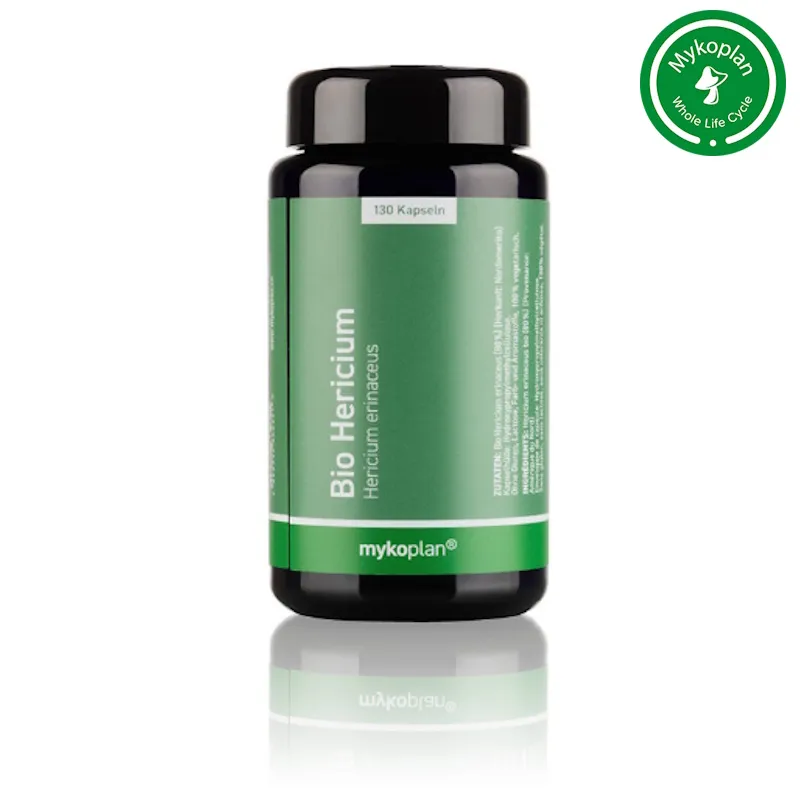 Mykoplan Organic Hericium Medicinal Mushroom | Nerves, Gastrointestinal Tract