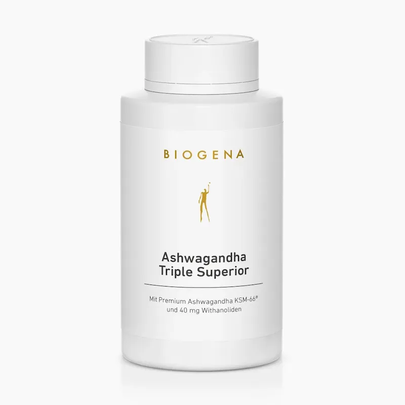 Ashwagandha Triple Superior von Biogena | Entspannung, Balance, Schlaf